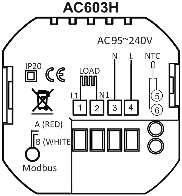 становлення терморегулятора, підключення термостату