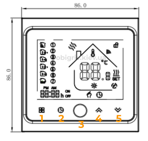 термостат AC603 тепла підлога управління
