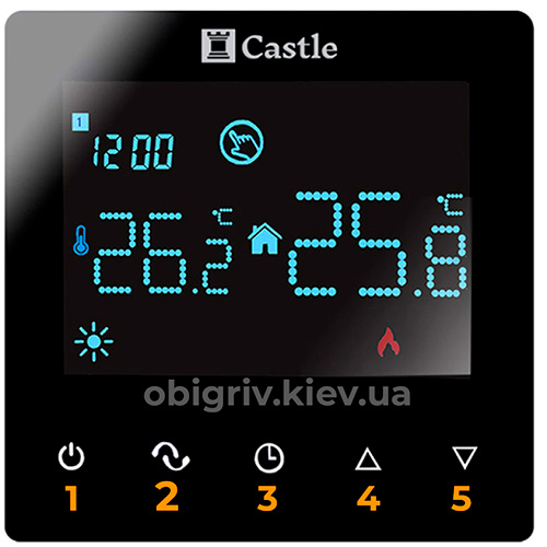 Управління терморегулятором теплої підлоги